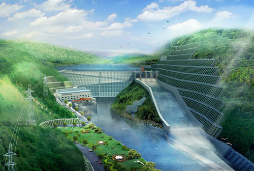 什玲镇老挝南塔河1号水电站项目